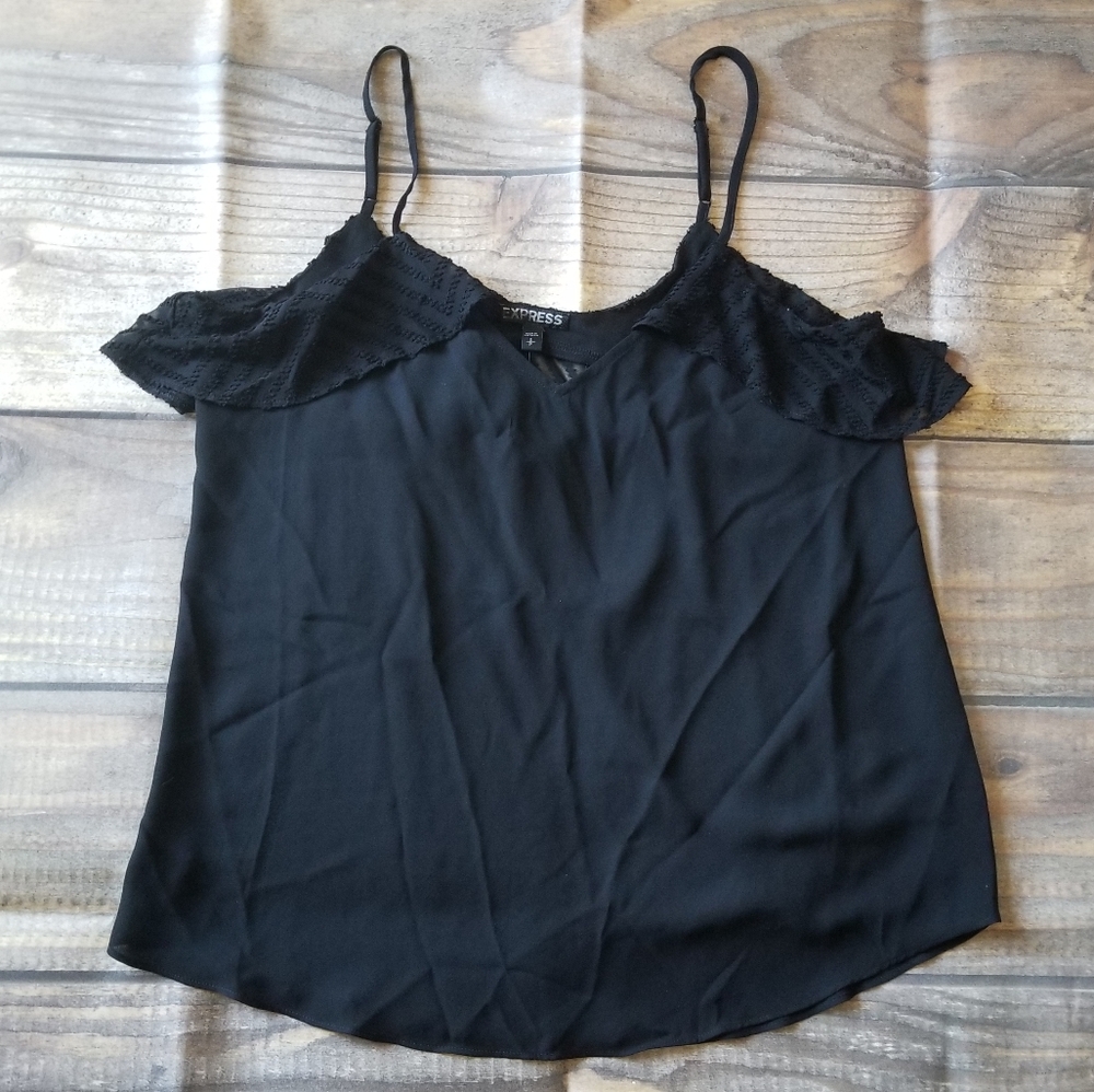 Express Shear Black Tank Top Size small New